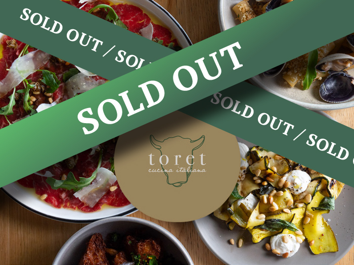 Italian Autumn Long Lunch with Toret – Cucina Italiana – SOLD OUT